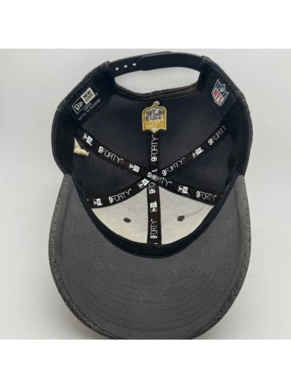 Minnesota Vikings Snapback Hat Youth New Era 9FORTY NFL Mesh Trucker Cap Gray